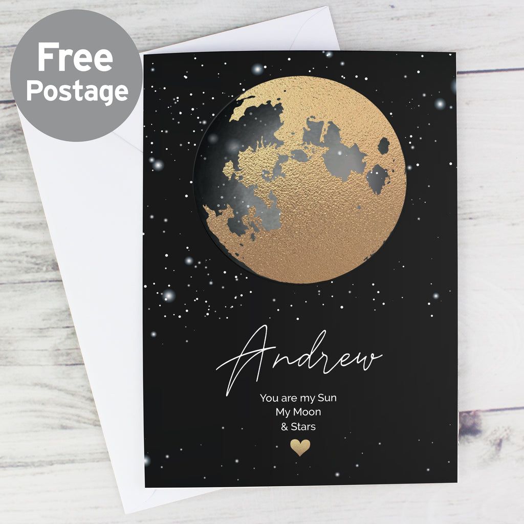 Personalised You Are My Sun My Moon Card - Buy Greetings Cards at GiftMasters.co.uk