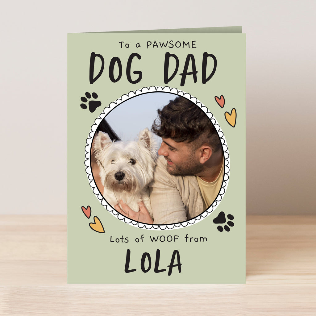 Personalised From the Dog Photo Upload Card - Buy Photo Upload Products at GiftMasters.co.uk