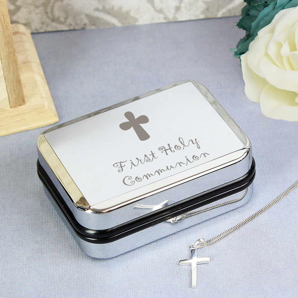 1st Holy Communion Cross Necklace - Buy Trinket, Jewellery & Keepsake Boxes at GiftMasters.co.uk