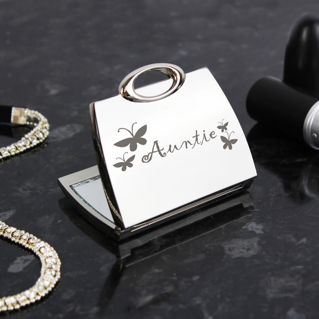 Auntie Handbag Compact Mirror - Buy Keepsakes at GiftMasters.co.uk