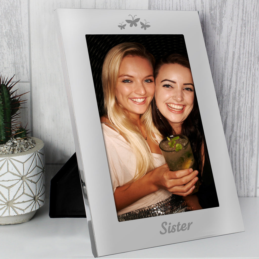 Silver 5x7 Sister Photo Frame - Buy Photo Frames, Albums and Guestbooks at GiftMasters.co.uk