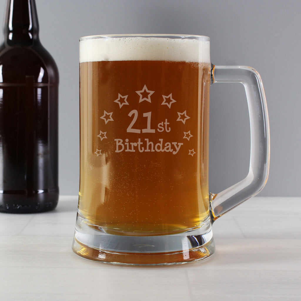 21st Birthday Stern Tankard - Buy Glasses & Barware at GiftMasters.co.uk