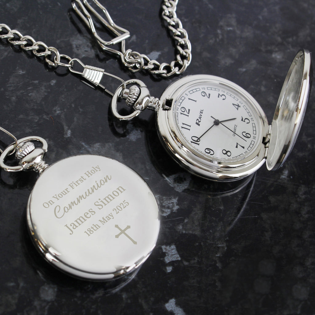 Personalised Religious Pocket Watch - Buy Jewellery at GiftMasters.co.uk