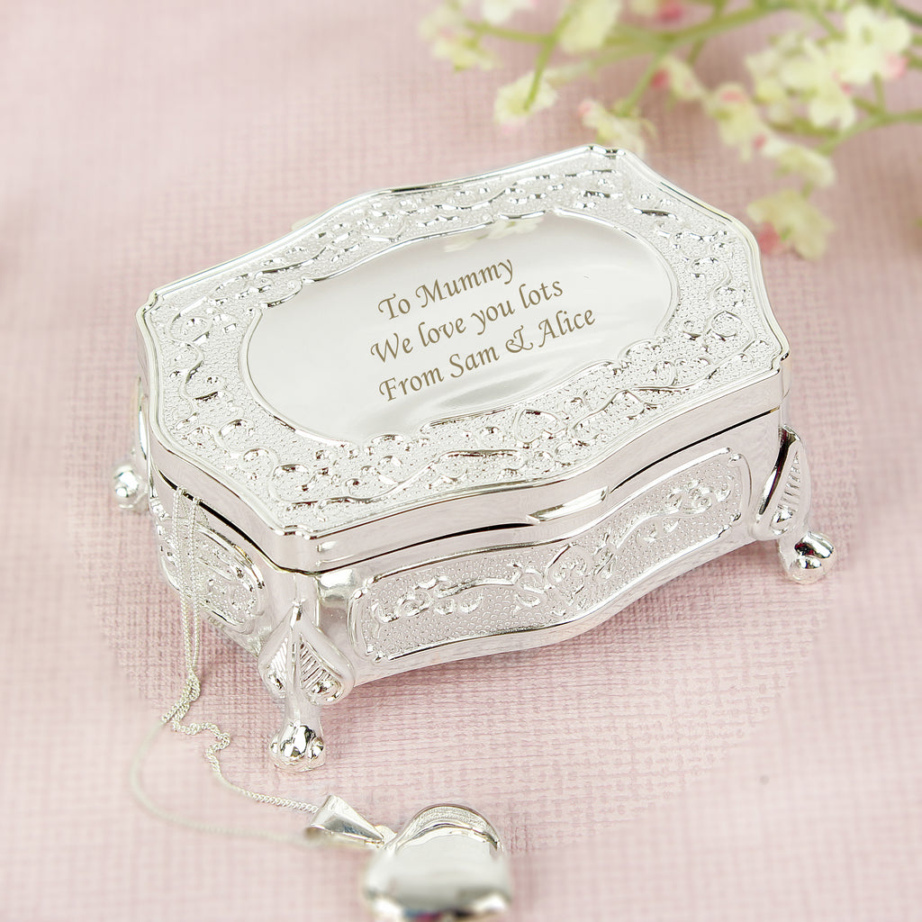 Personalised Small Antique Trinket Box - Buy Trinket, Jewellery & Keepsake Boxes at GiftMasters.co.uk