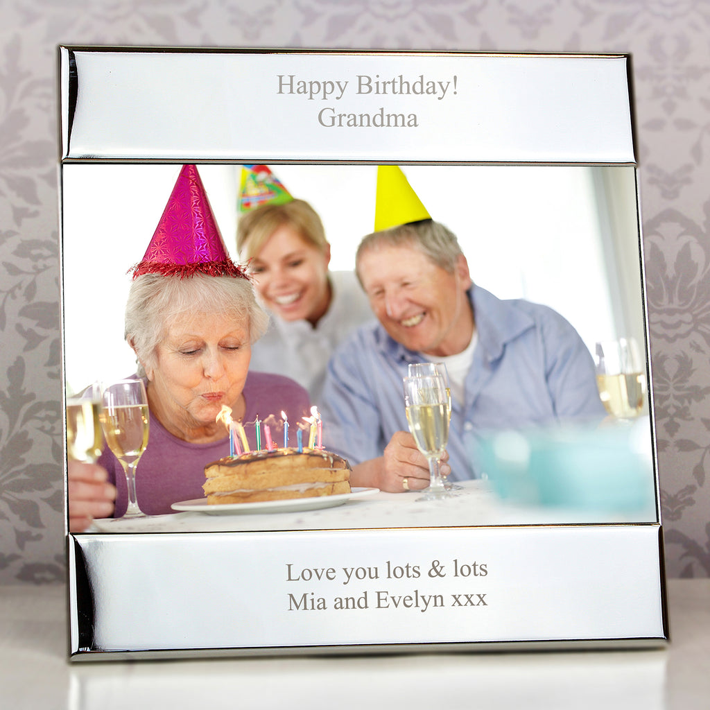 Personalised Silver 6x4 Photo Frame - Buy Photo Frames, Albums and Guestbooks at GiftMasters.co.uk