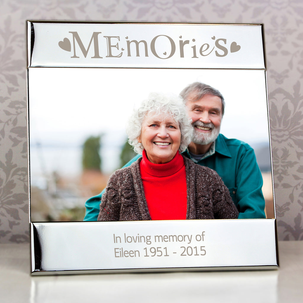 Personalised Silver Memories 6x4 Photo Frame - Buy Photo Frames, Albums and Guestbooks at GiftMasters.co.uk