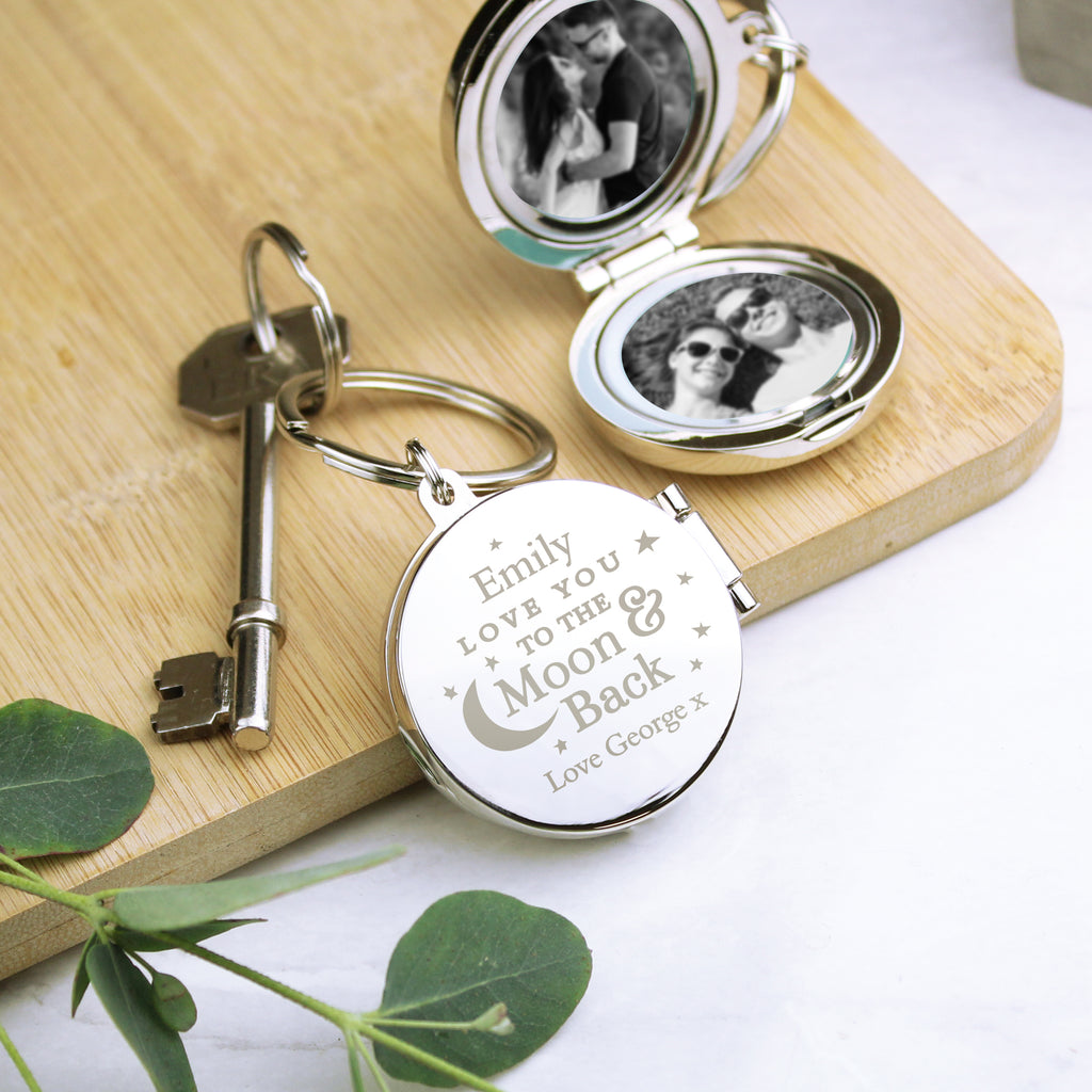 Personalised To the Moon and Back...Photo Keyring - Buy Keepsakes at GiftMasters.co.uk