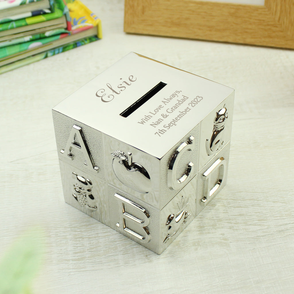 Personalised ABC Money Box - Buy Money Boxes at GiftMasters.co.uk