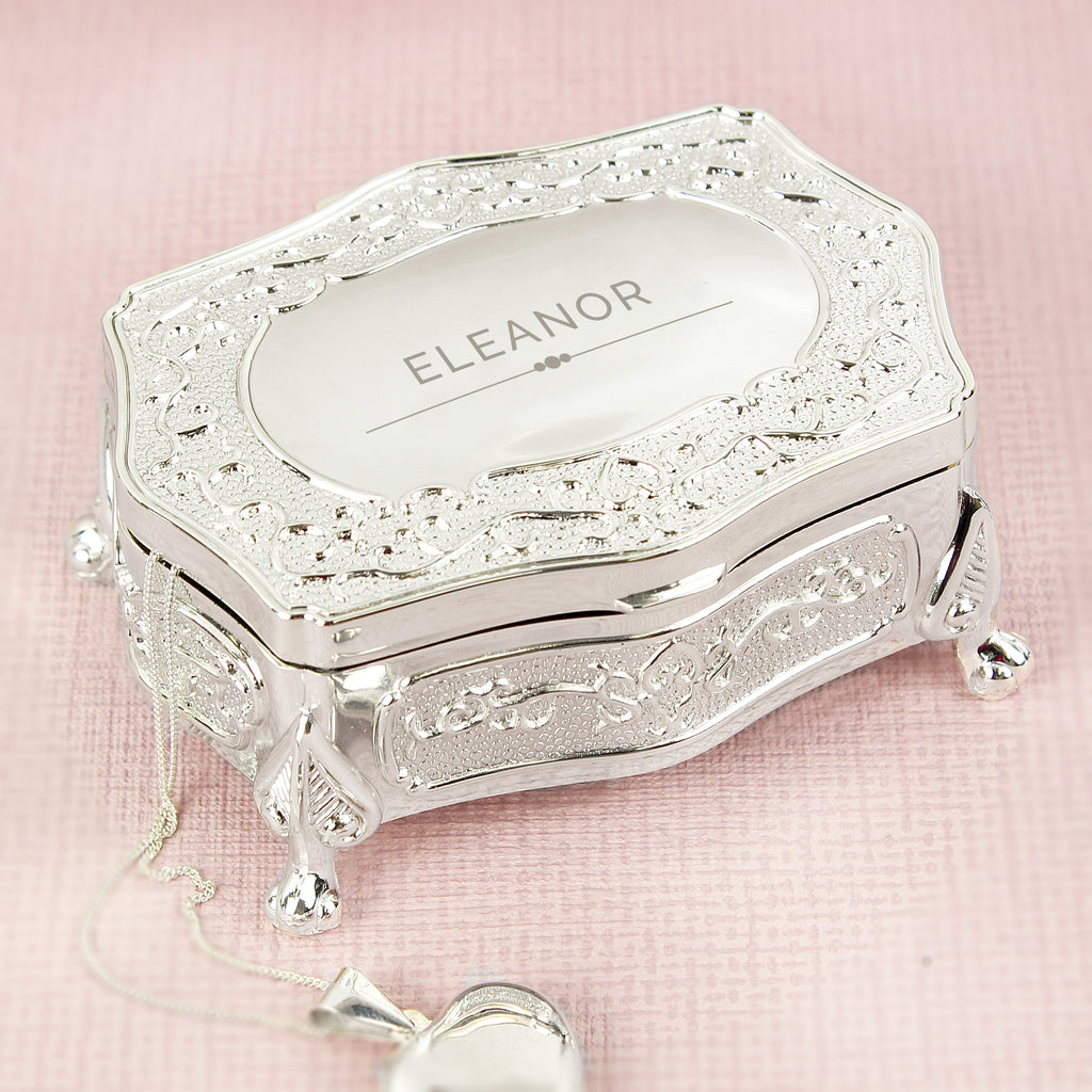 Personalised Classic Small Antique Trinket Box - Buy Trinket, Jewellery & Keepsake Boxes at GiftMasters.co.uk