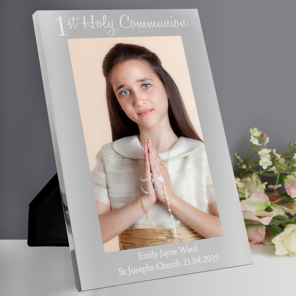 Personalised First Holy Communion 5x7 Photo Frame - Buy Photo Frames, Albums and Guestbooks at GiftMasters.co.uk