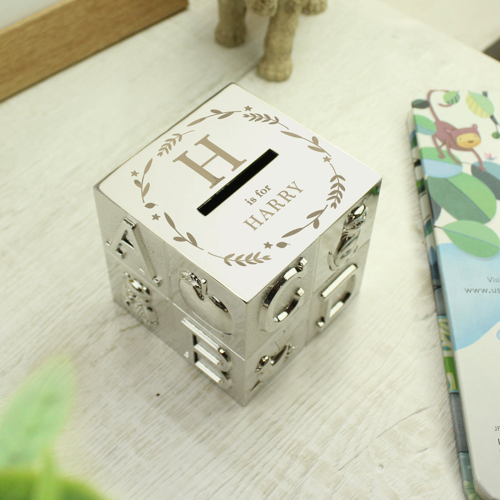Personalised Initial ABC Money Box - Buy Money Boxes at GiftMasters.co.uk