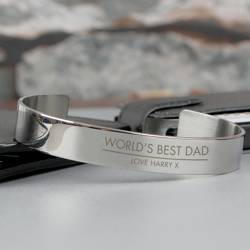 Personalised Classic Stainless Steel Bangle - Buy Jewellery at GiftMasters.co.uk