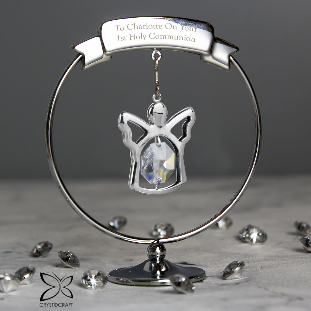 Personalised Crystocraft Angel Ornament - Buy Ornaments at GiftMasters.co.uk