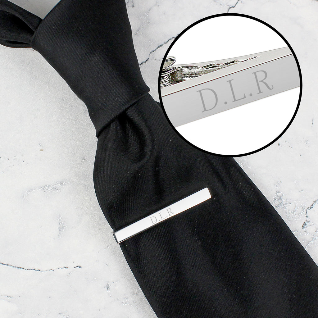 Personalised Initials Tie Clip - Buy Keepsakes at GiftMasters.co.uk