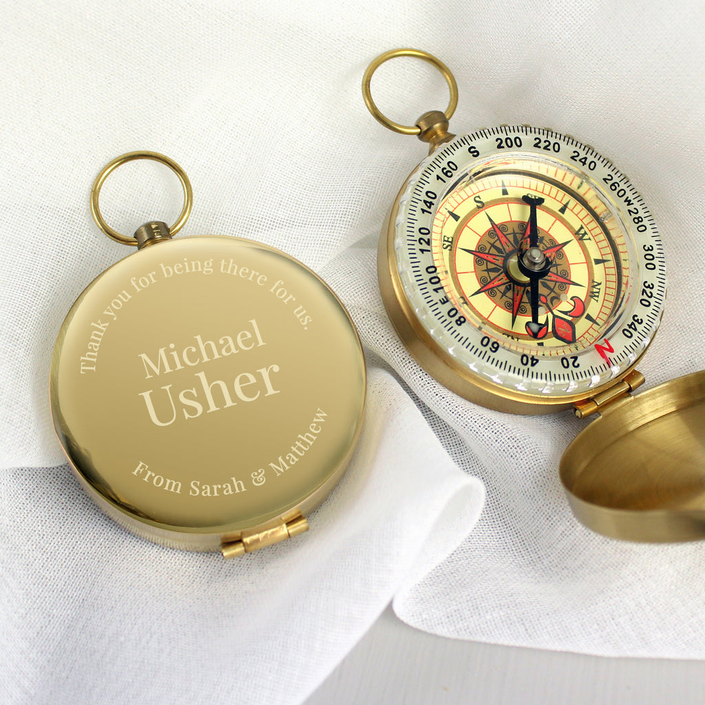 Personalised Wedding Compass - Buy Keepsakes at GiftMasters.co.uk