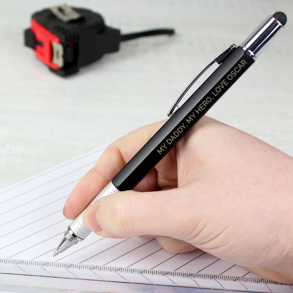 Personalised Free Text Multi Tool Pen - Buy Keepsakes at GiftMasters.co.uk