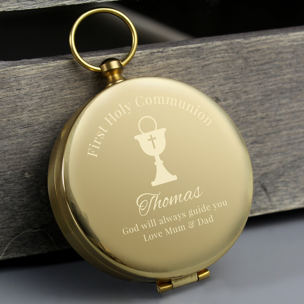 Personalised First Holy Communion Compass - Buy Keepsakes at GiftMasters.co.uk