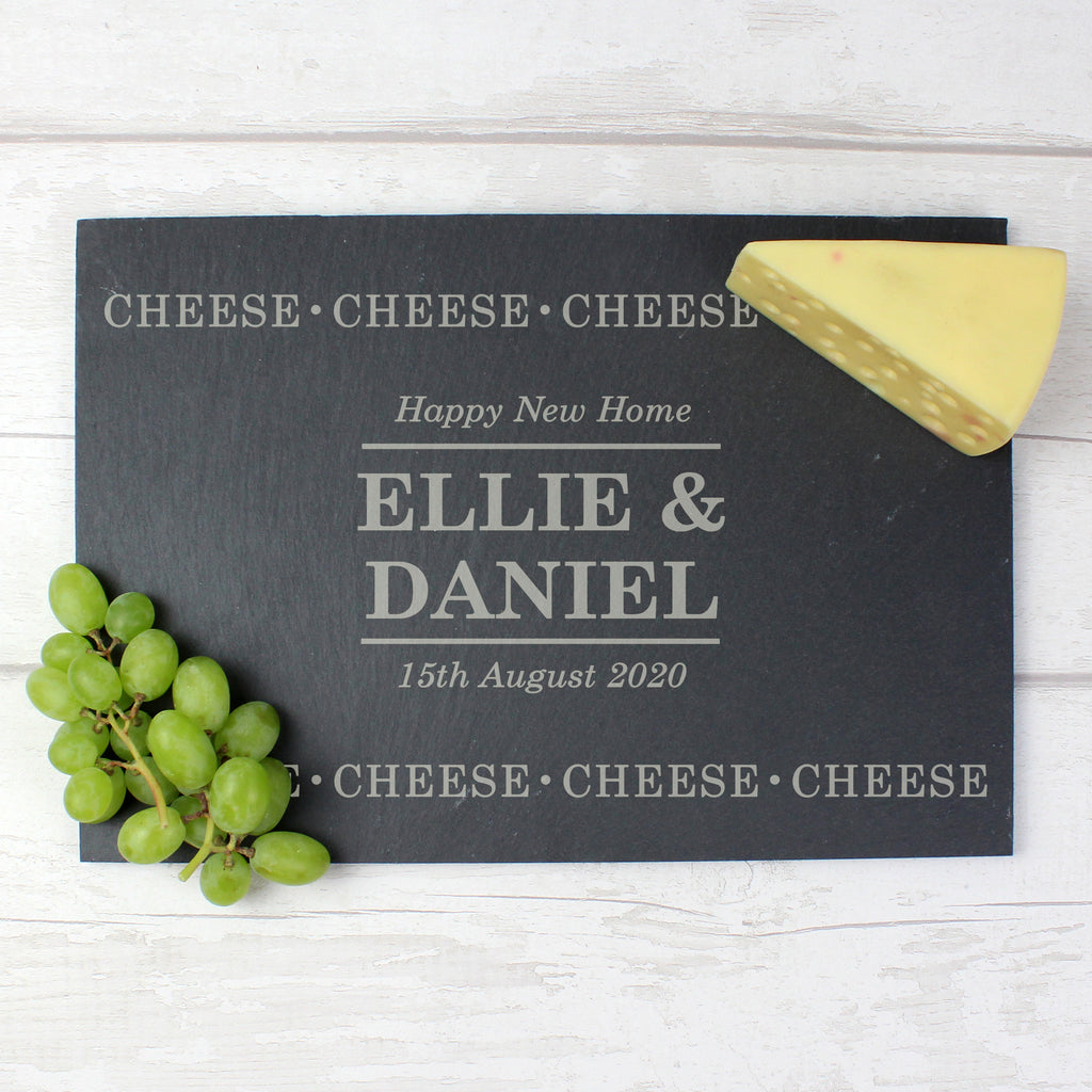 Personalised Cheese Cheese Cheese Slate Cheese Board - Buy Slate at GiftMasters.co.uk
