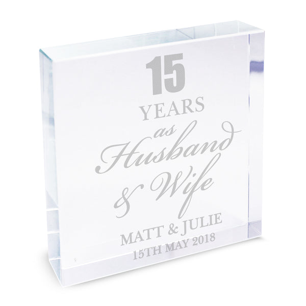 Personalised Anniversary Crystal Token