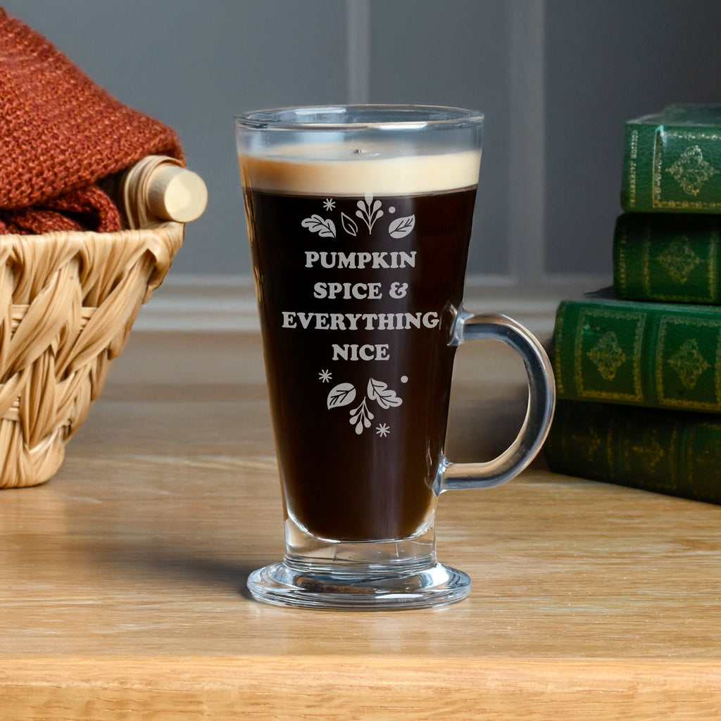Personalised Autumn Latte Glass - Buy  at GiftMasters.co.uk