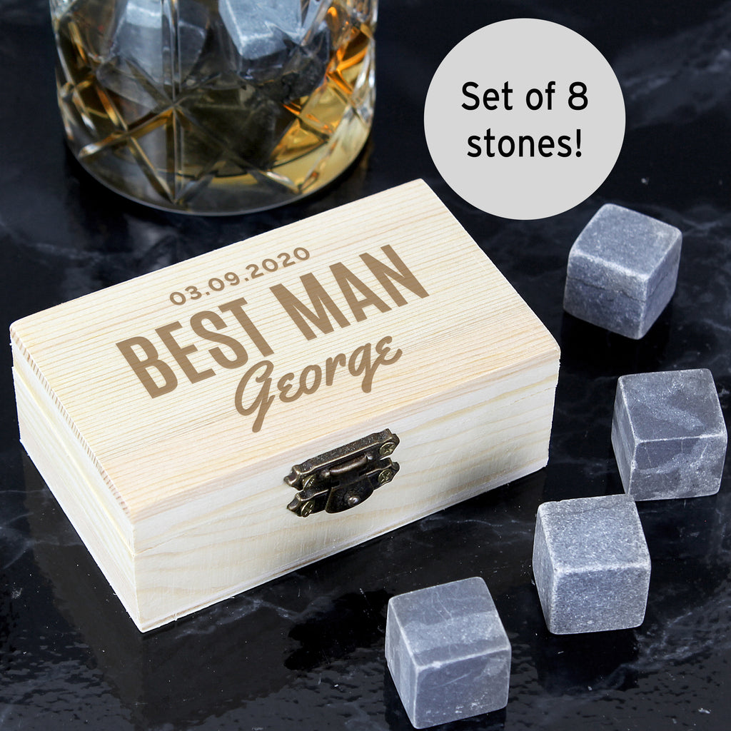 Personalised Cooling Stones - Buy Wooden at GiftMasters.co.uk