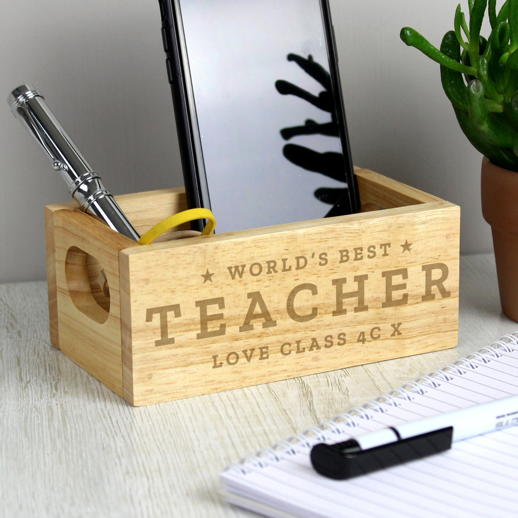 Personalised Worlds Best Mini Wooden Crate - Buy Wooden at GiftMasters.co.uk