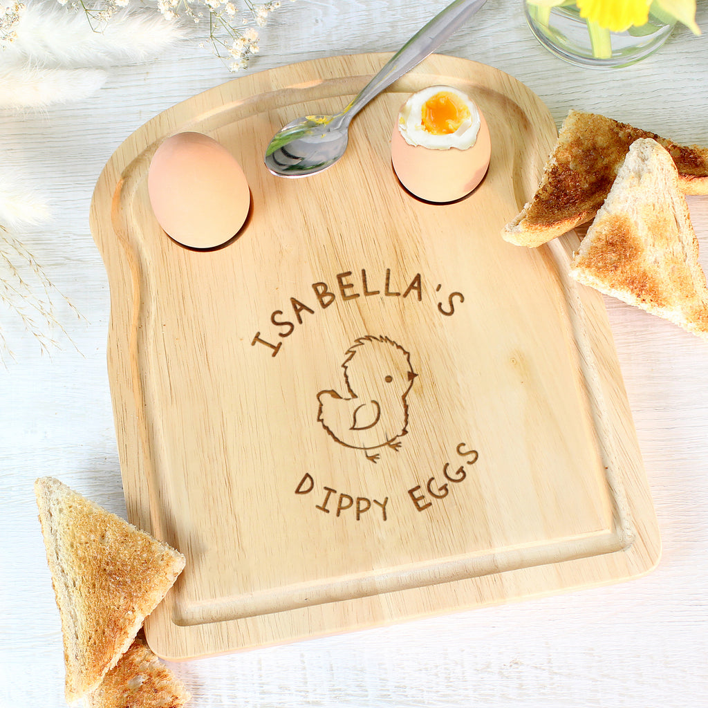 Personalised Chick Egg & Toast Board - Buy Mealtime Essentials at GiftMasters.co.uk
