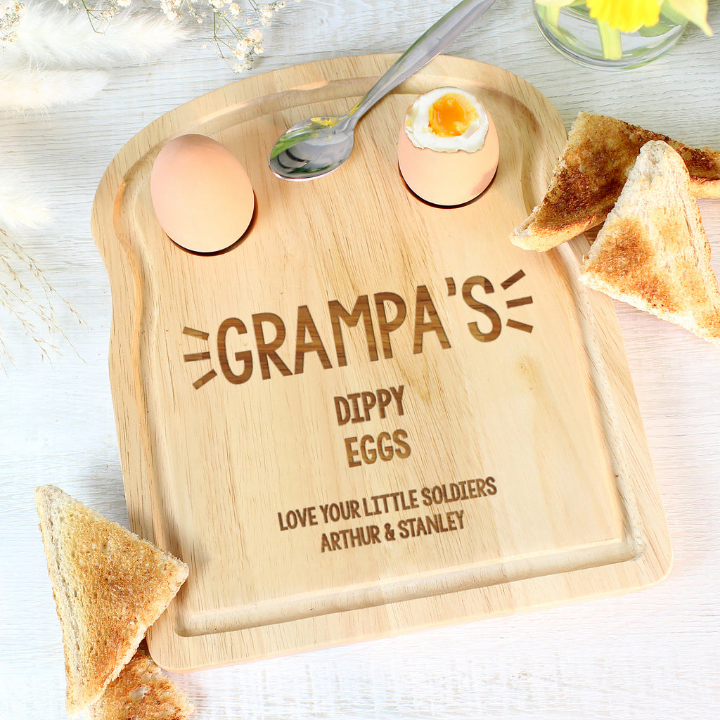 Personalised Free Text Egg & Toast Board - Buy Mealtime Essentials at GiftMasters.co.uk