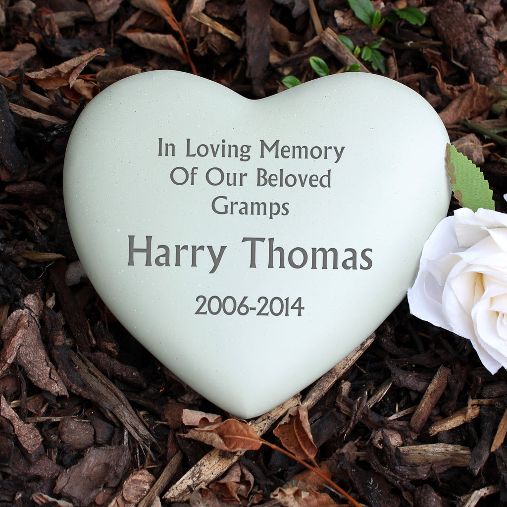 Personalised Heart Memorial - Buy Memorials at GiftMasters.co.uk