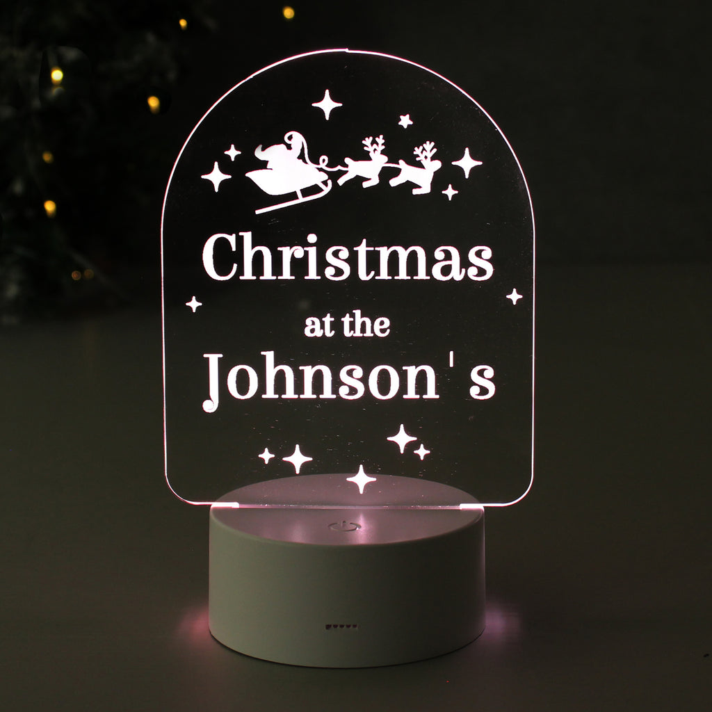 Personalised Free Text Christmas LED Light - Buy LED Lights, Candles & Decorations at GiftMasters.co.uk