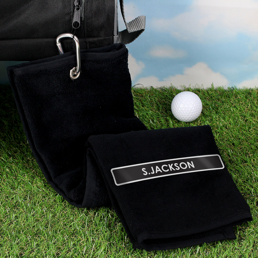 Personalised Golf Towel - Buy Textiles at GiftMasters.co.uk