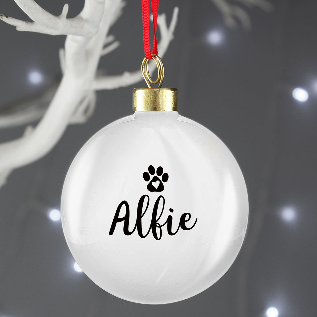 Personalised Pet Bauble - Buy Christmas Decorations at GiftMasters.co.uk
