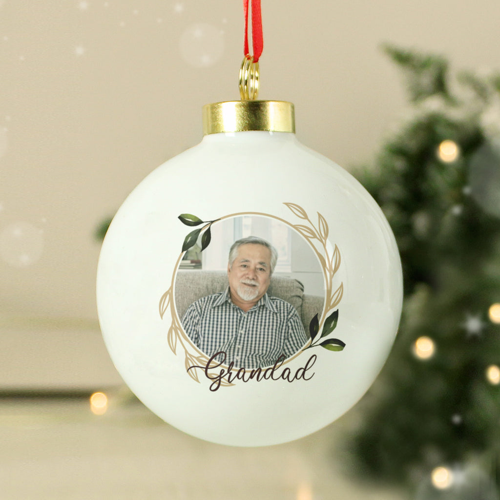 Personalised Photo Upload Memorial Bauble - Buy Christmas Decorations at GiftMasters.co.uk