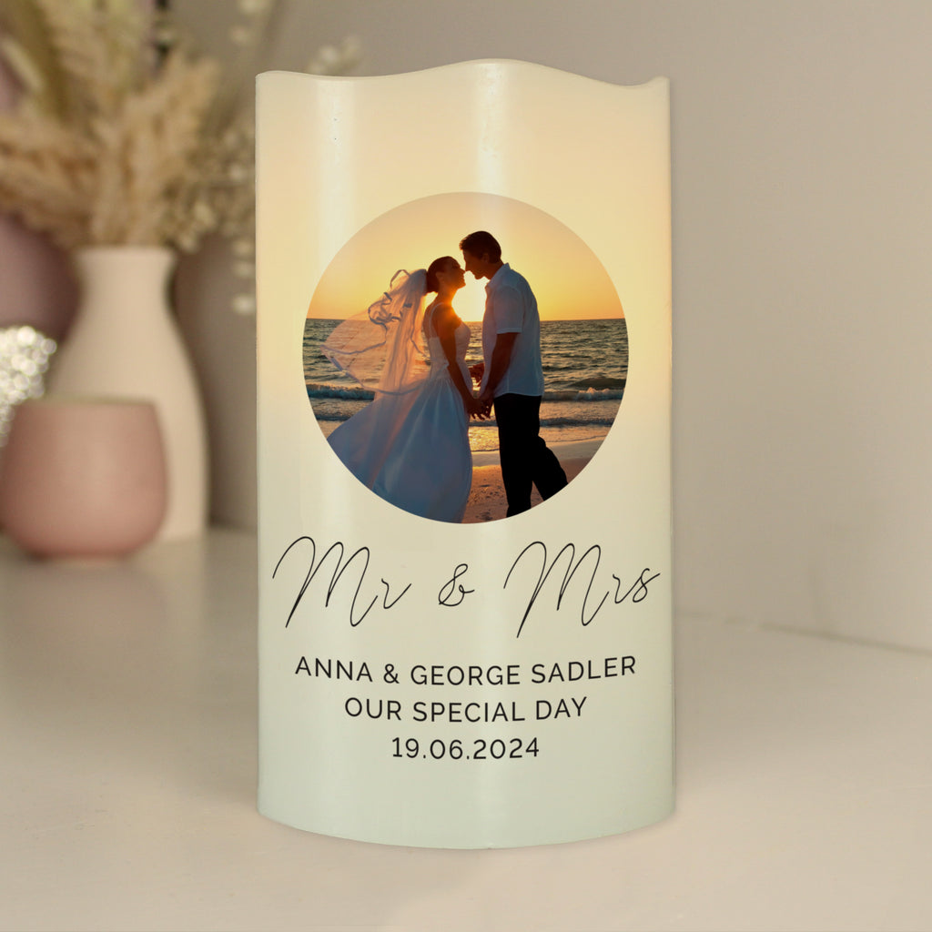 Personalised Photo Upload LED Candle - Buy LED Lights, Candles & Decorations at GiftMasters.co.uk