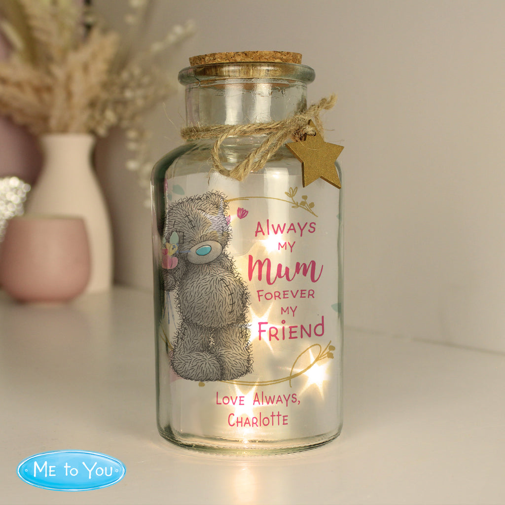 Personalised Me To You Forever My Friend LED Glass Jar - Buy LED Lights, Candles & Decorations at GiftMasters.co.uk