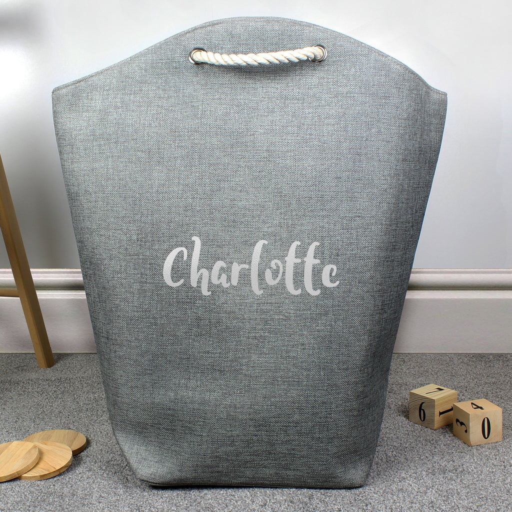 Personalised Silver Name Storage Bag - Buy Storage at GiftMasters.co.uk