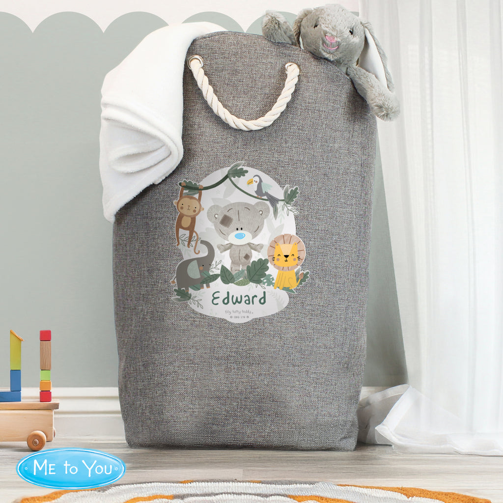 Personalised Tiny Tatty Teddy Jungle Animals Storage Bag - Buy Storage at GiftMasters.co.uk