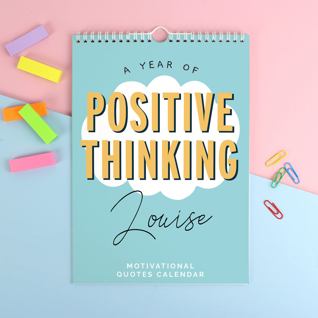 Personalised A4 Motivational Quotes Calendar - Buy Stationery & Pens at GiftMasters.co.uk