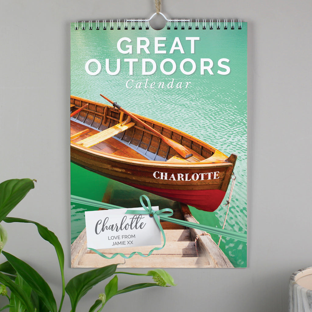 Personalised A4 Great Outdoors Calendar - Buy Stationery & Pens at GiftMasters.co.uk
