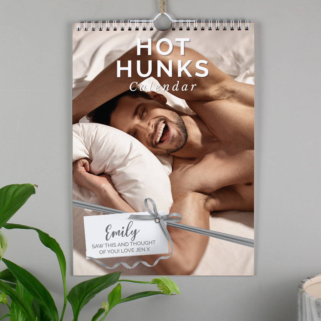 Personalised A4 Hot Hunks Calendar - Buy Stationery & Pens at GiftMasters.co.uk