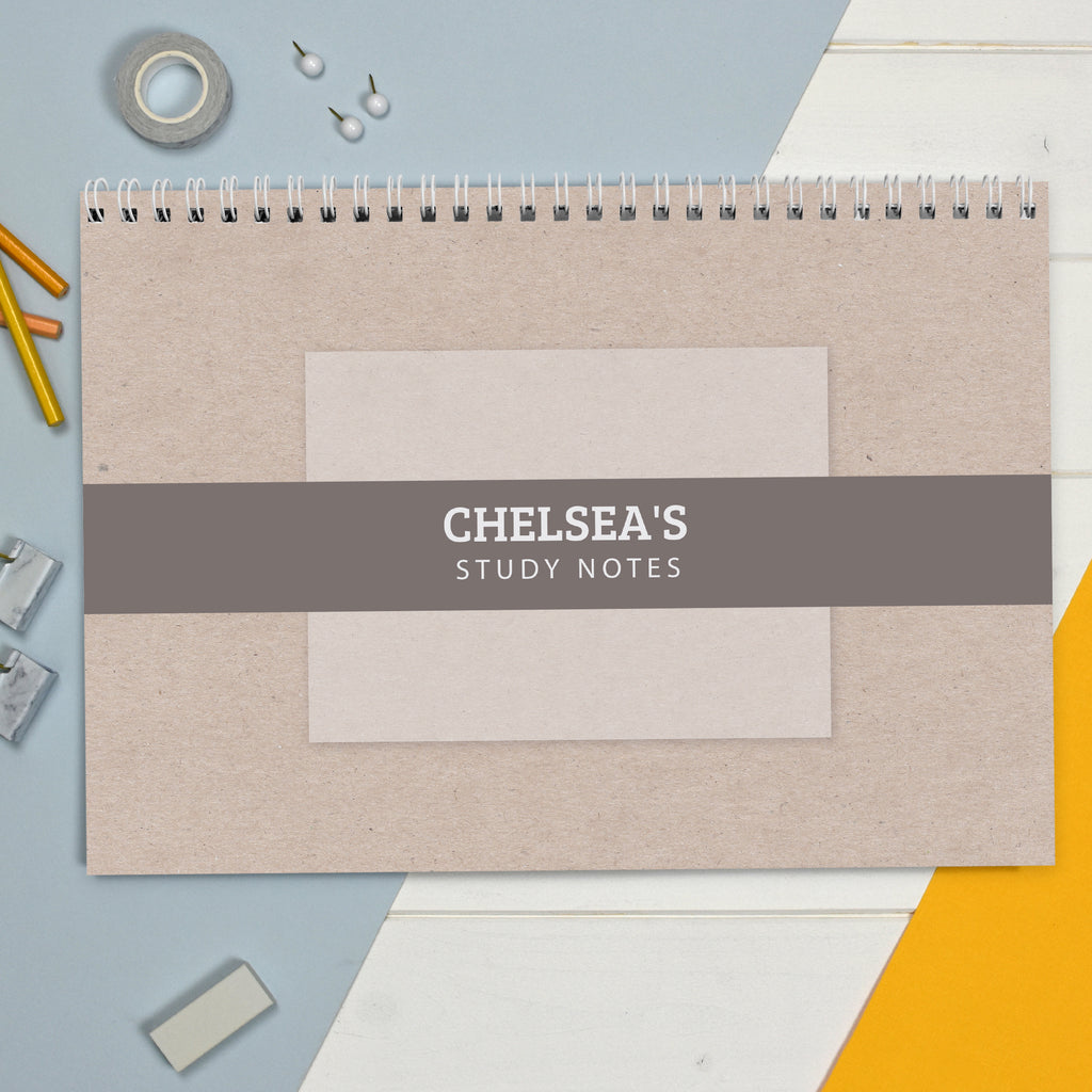 Personalised Study A4 Desk Planner - Buy Stationery & Pens at GiftMasters.co.uk
