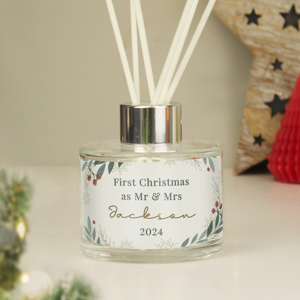 Personalised Christmas Foliage Diffuser - Buy Candles & Reed Diffusers at GiftMasters.co.uk