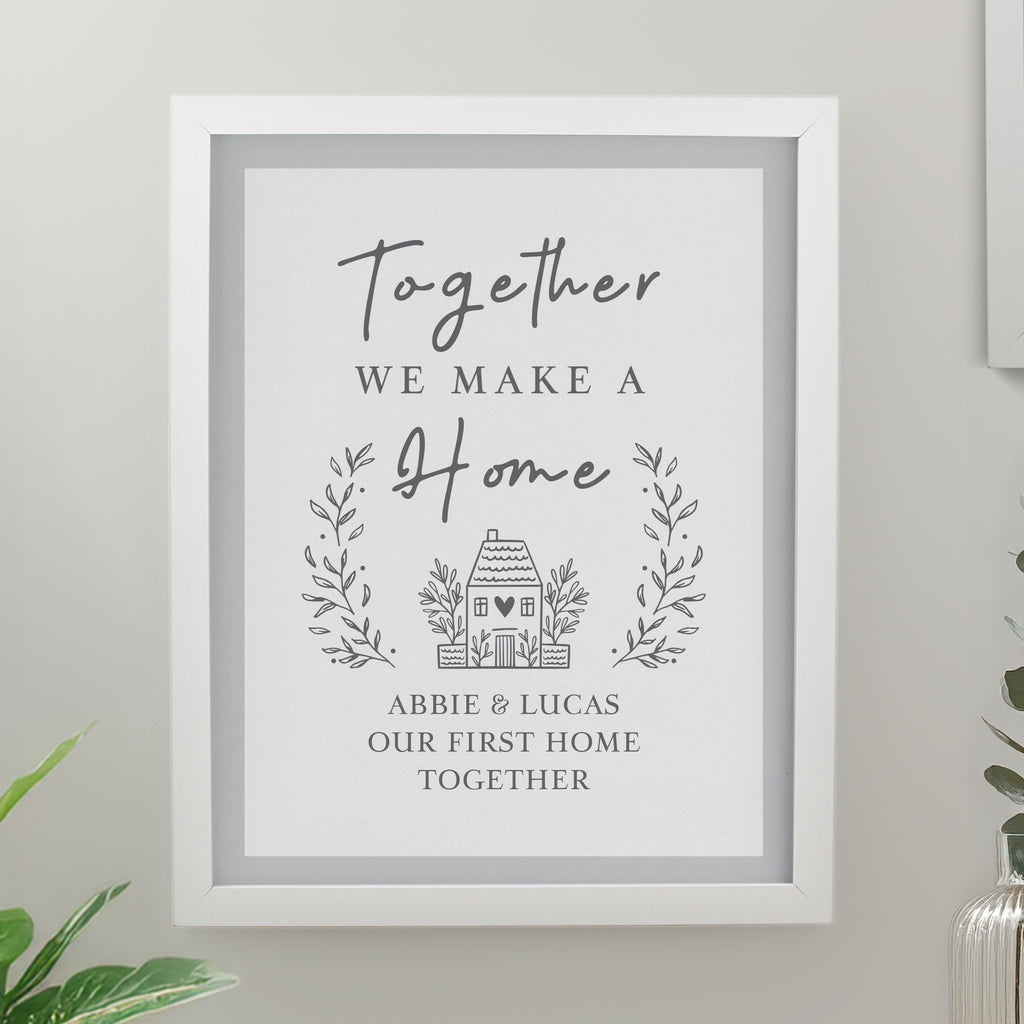 Personalised Home White Poster Frame - Buy Poster Frames at GiftMasters.co.uk