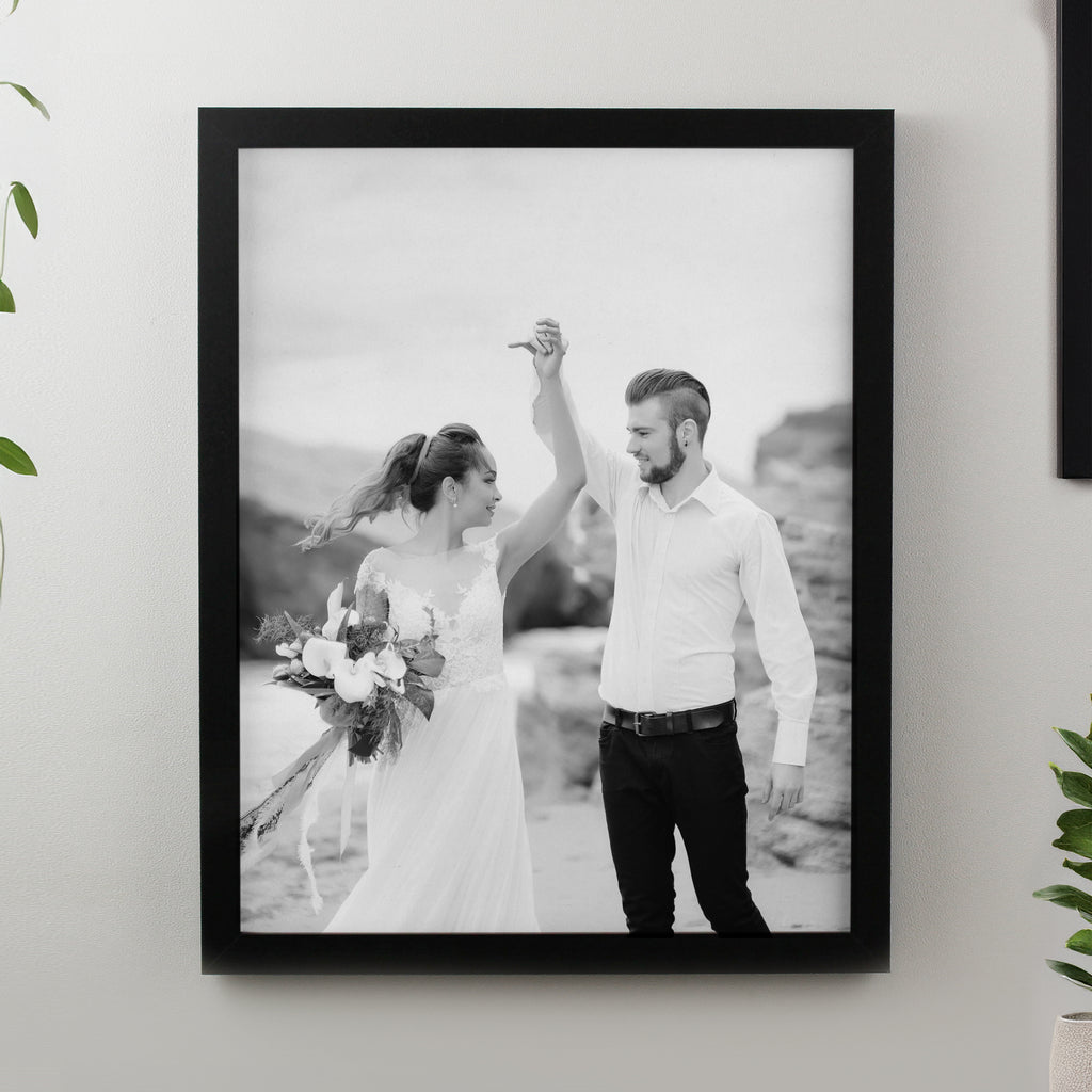 Personalised Photo Upload Black Poster Frame - Buy Framed Prints at GiftMasters.co.uk