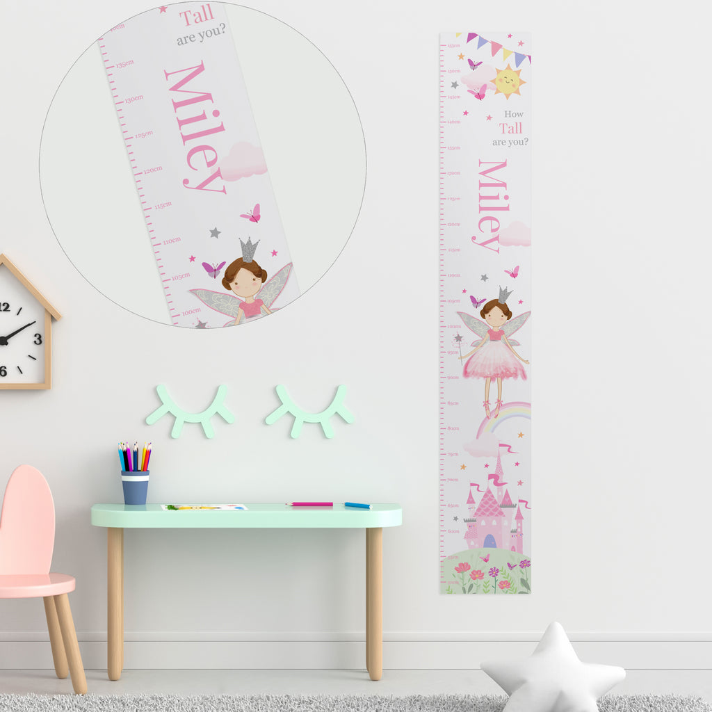 Personalised Fairy Princess Height Chart - Buy Keepsakes at GiftMasters.co.uk