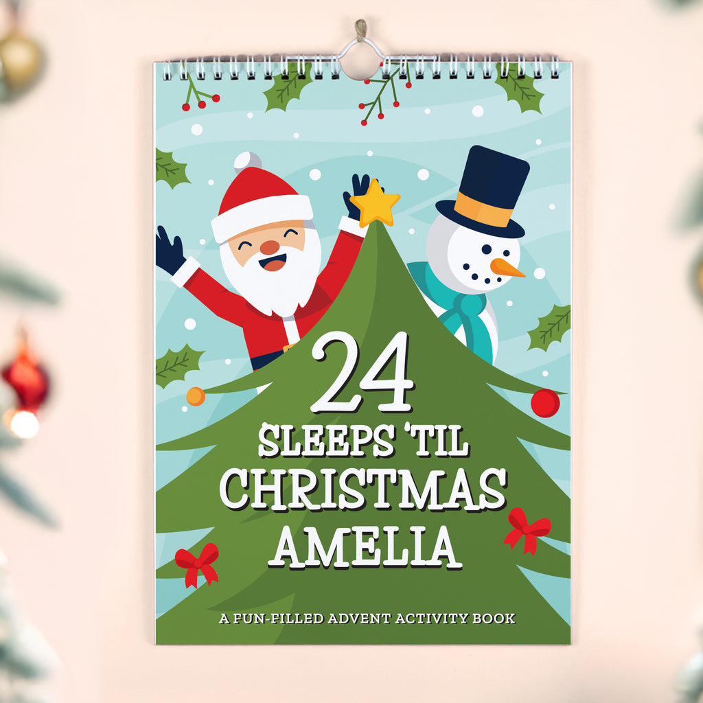 Personalised 24 Sleeps Christmas Activity Advent Calendar - Buy Books at GiftMasters.co.uk