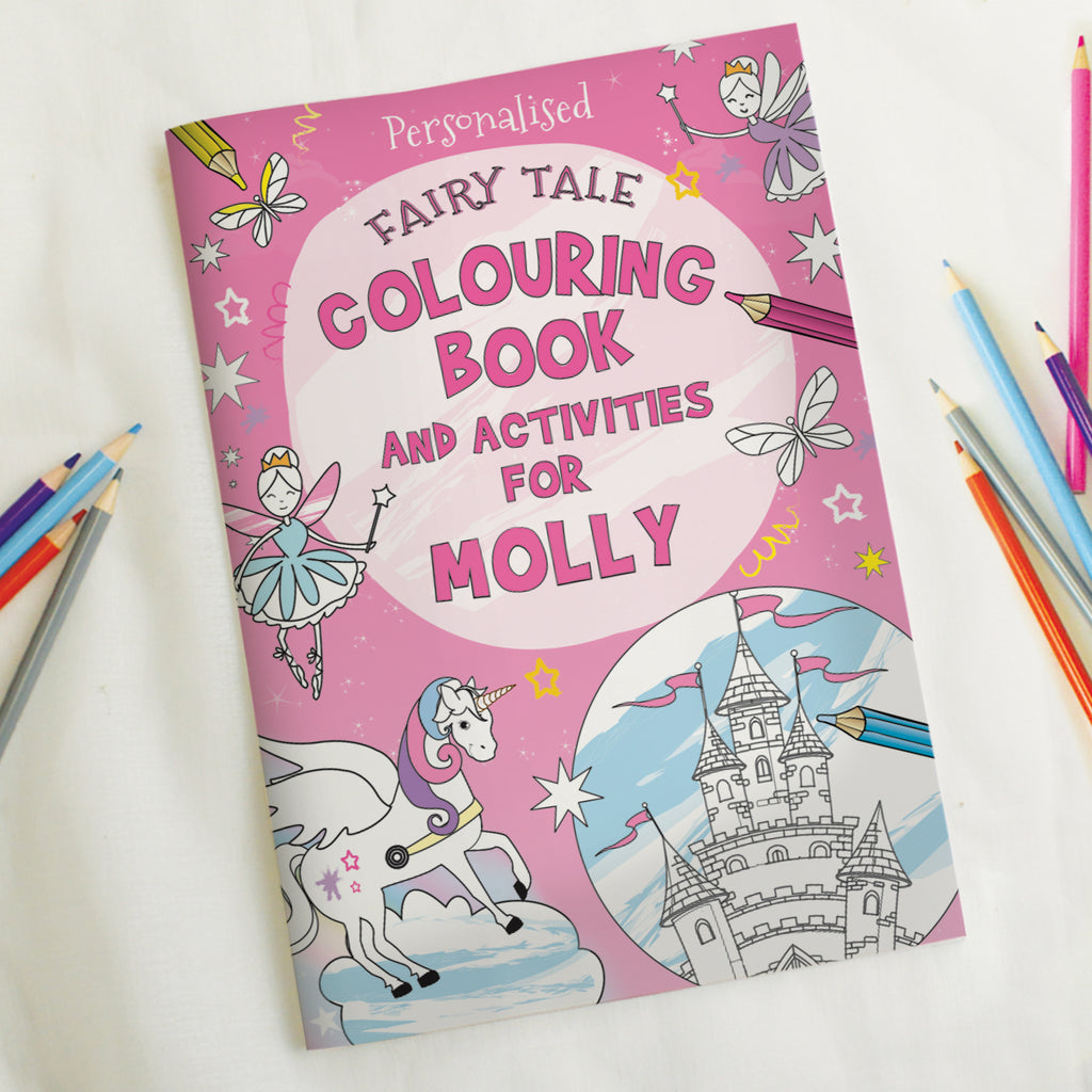 Personalised Princess & Unicorn Colouring Book - Buy Books at GiftMasters.co.uk