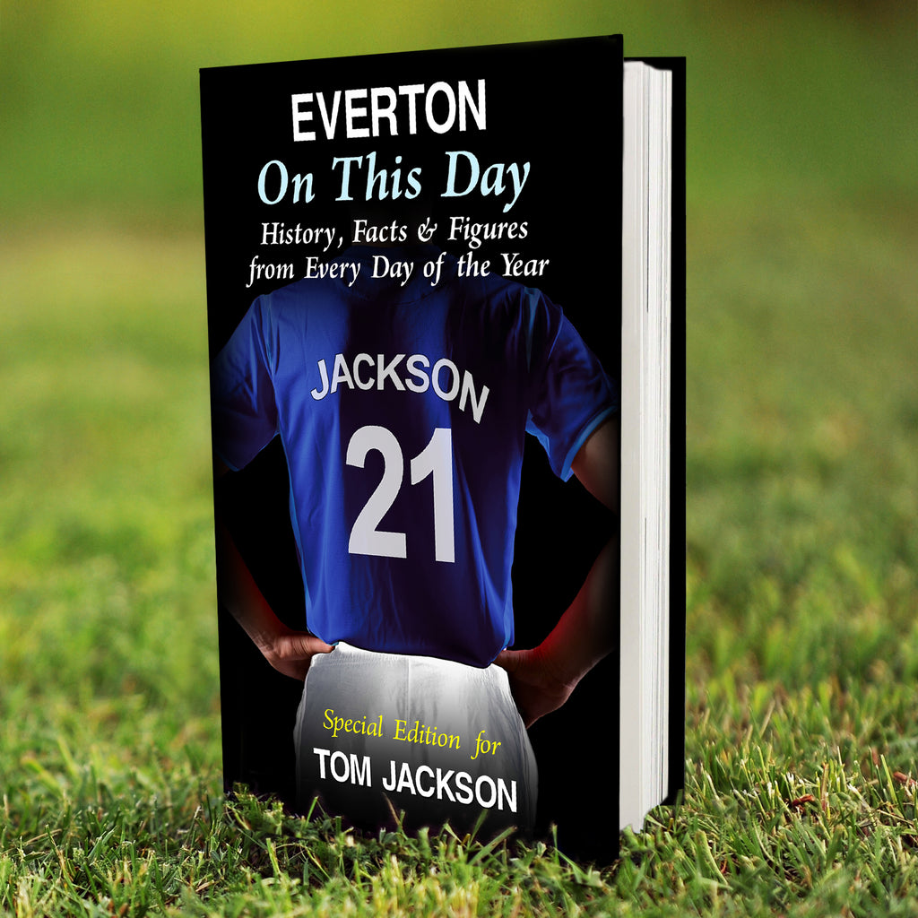 Personalised Everton on this Day Book - Buy Books at GiftMasters.co.uk