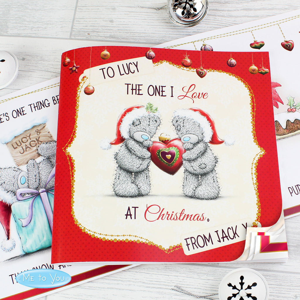 Personalised Me to You The One I Love at Christmas Poem Book - Buy Books at GiftMasters.co.uk
