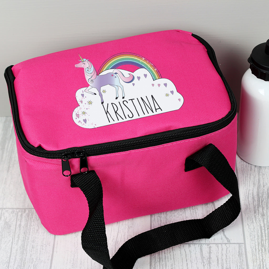 Personalised Unicorn Lunch Bag - Buy Textiles at GiftMasters.co.uk